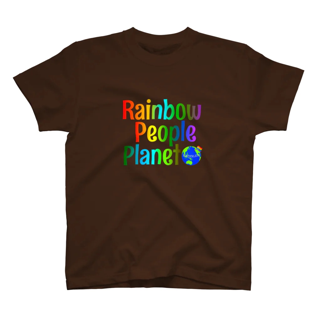 Colorful LeafのRainbow People Planet Regular Fit T-Shirt