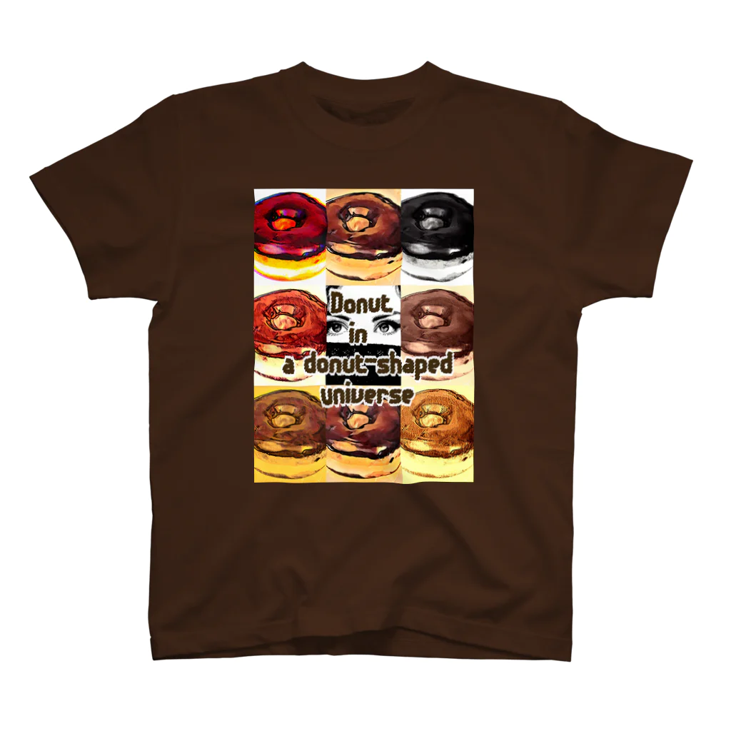 yooh’sbar☆のDonut in a donut-shaped universe スタンダードTシャツ