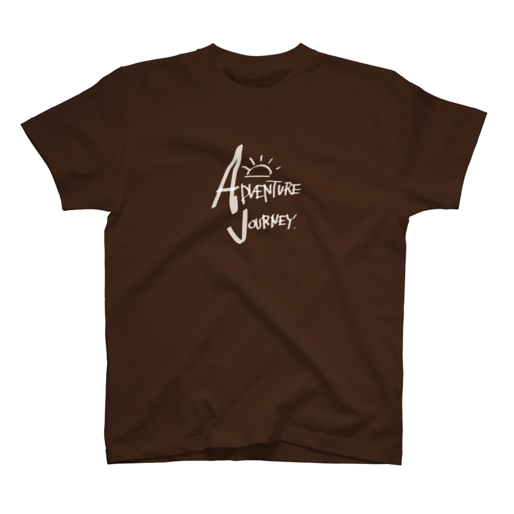 ADVENTUREJOURNEYのSUNSUN🌞LOGO-ホワイト Regular Fit T-Shirt