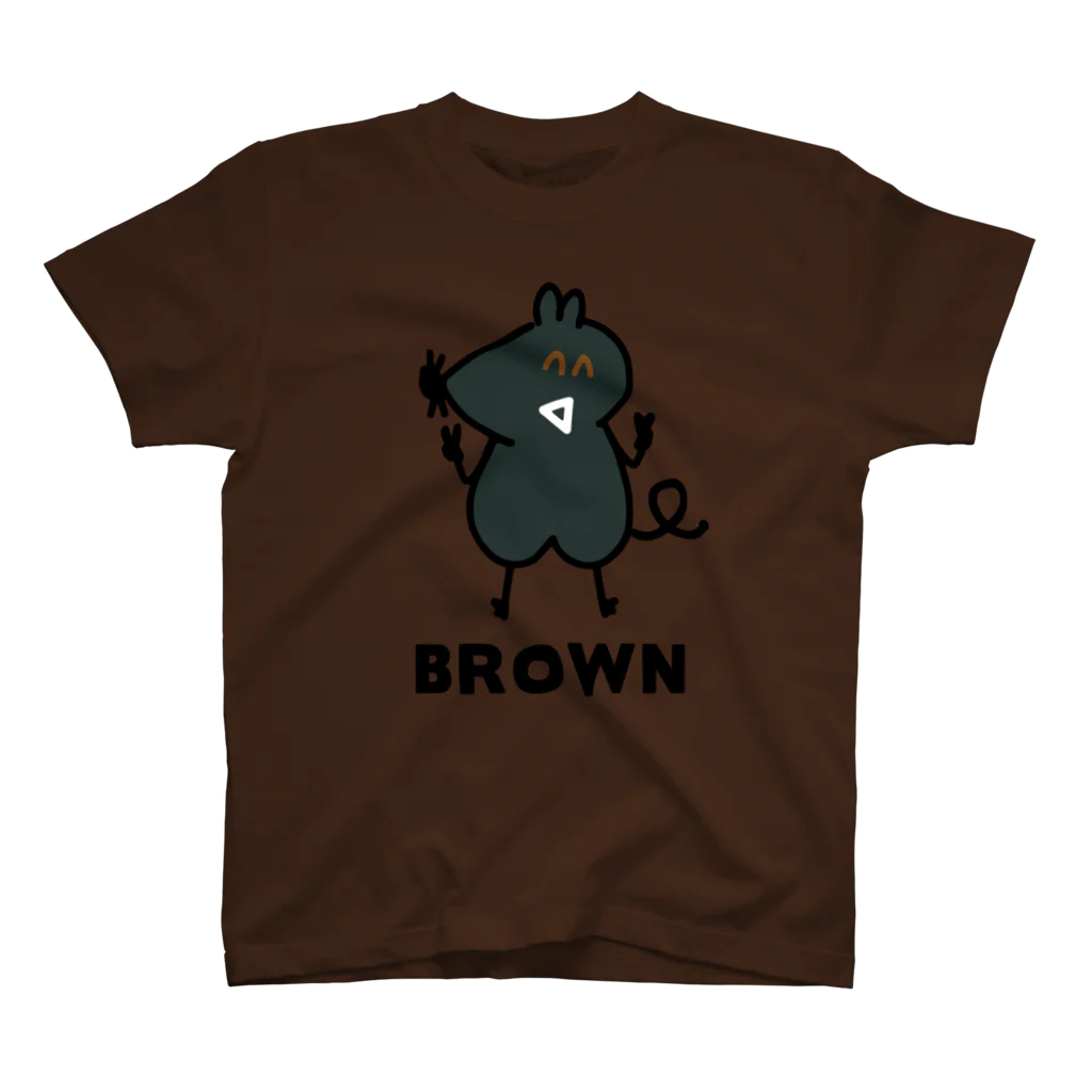 尾中たけしのね子とま太新シリーズ放送記念の（12）BROWN スタンダードTシャツ