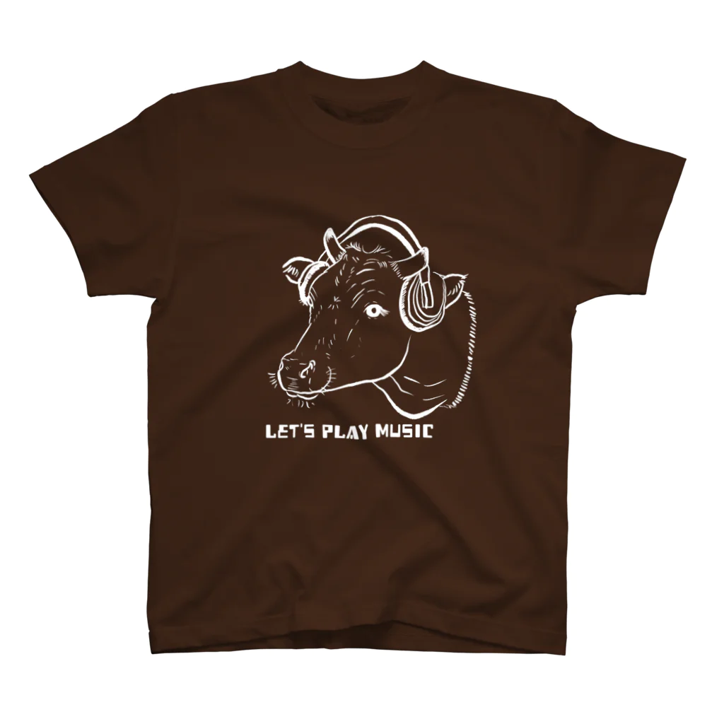 PoccaBocca–すかまるのおみせ–のlet's play music wagyu Regular Fit T-Shirt