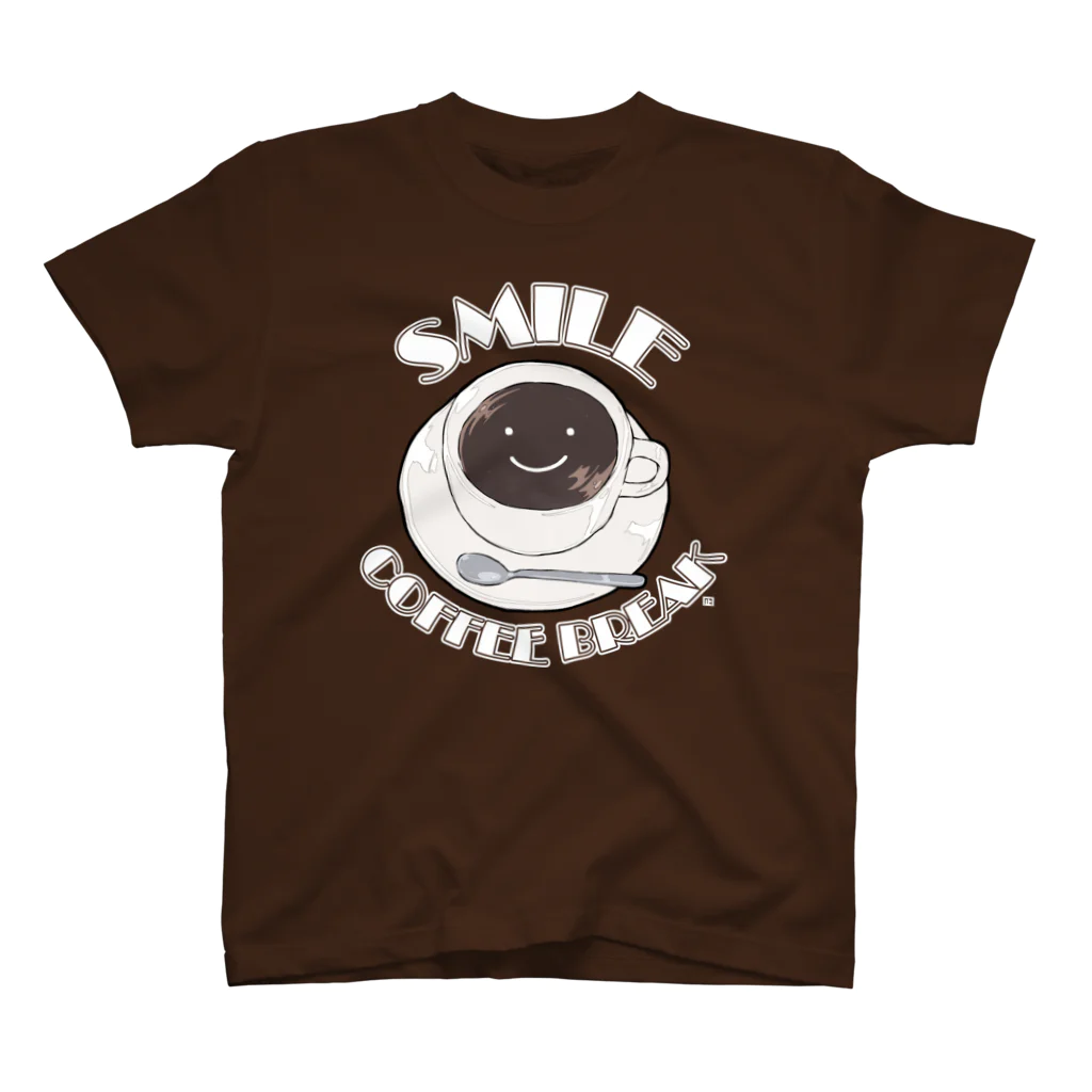 路地裏萬亭のお店のSMILE (COFFEE BREAK) Regular Fit T-Shirt