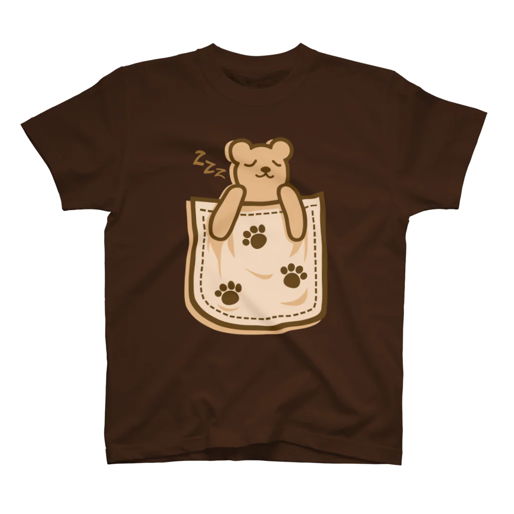 AURA_HYSTERICAのBear_in_the_Pocket スタンダードTシャツ