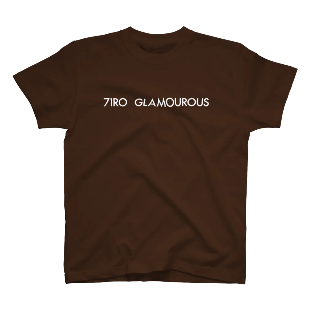 7IRO GLAMOUROUSの※ノエルなし白文字 7IRO GLAMOUROUSシンプルロゴ  スタンダードTシャツ