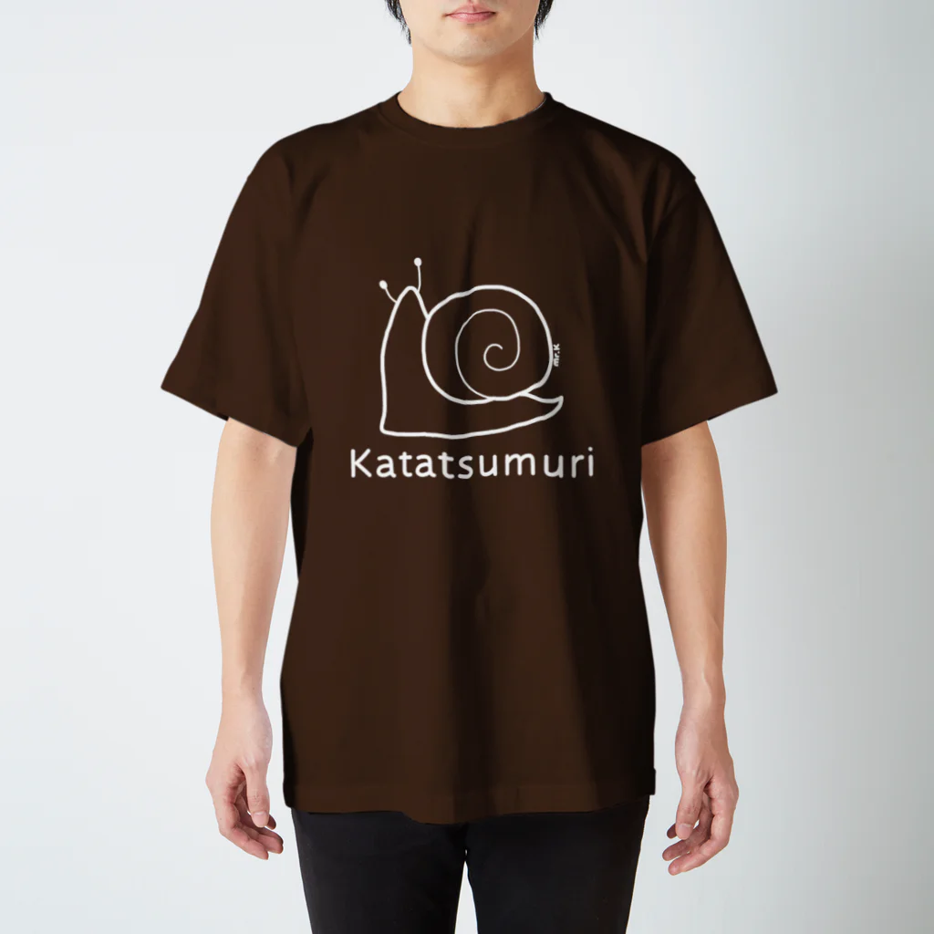 MrKShirtsのKatatsumuri (カタツムリ) 白デザイン Regular Fit T-Shirt