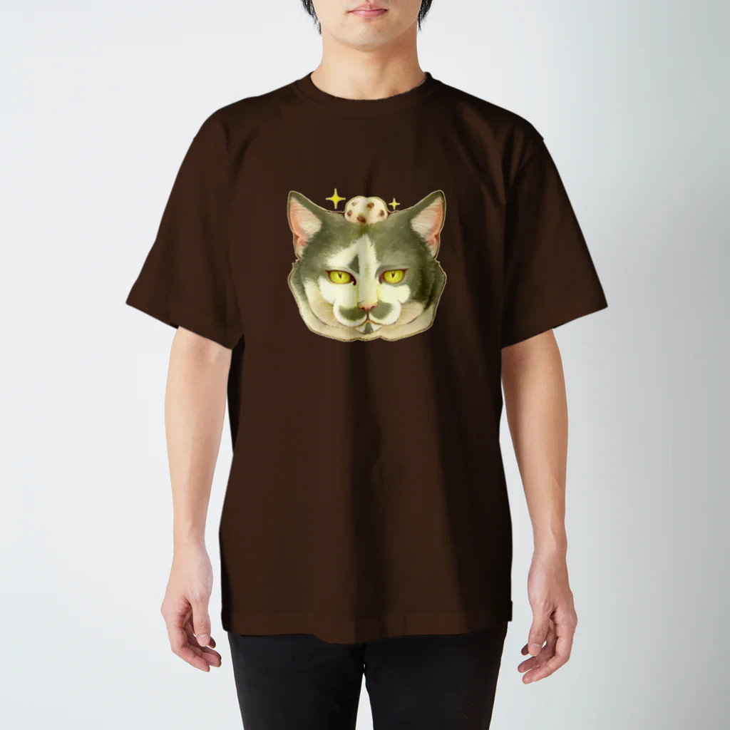 トロ箱戦隊本部の猫さんと豆大福 スタンダードTシャツ