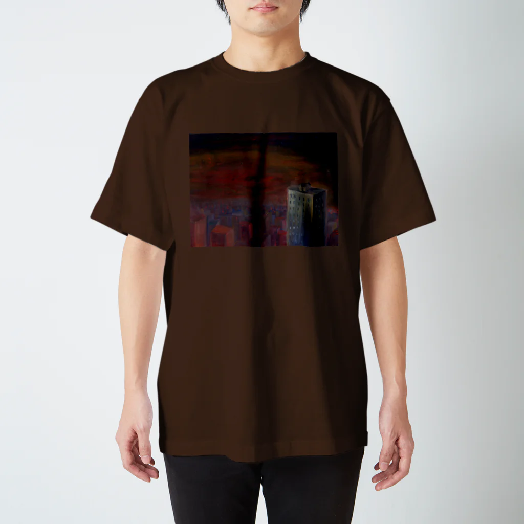 サラのアートTシャツの空間　Cityscape スタンダードTシャツ