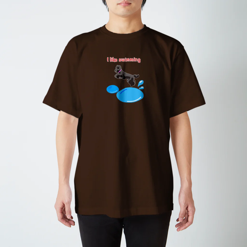 smile roccaのswimming girl Regular Fit T-Shirt