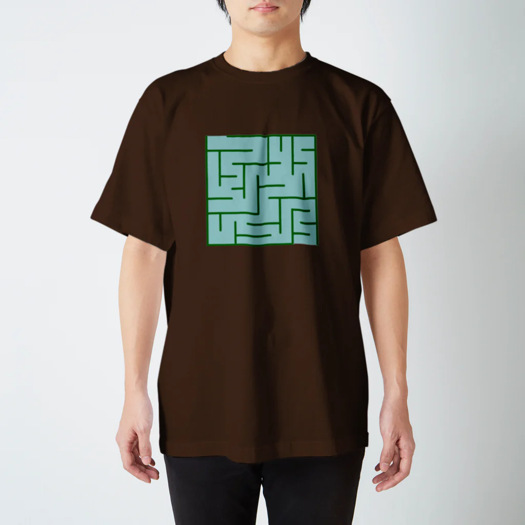 クエクエの迷路デザイン スタンダードTシャツ