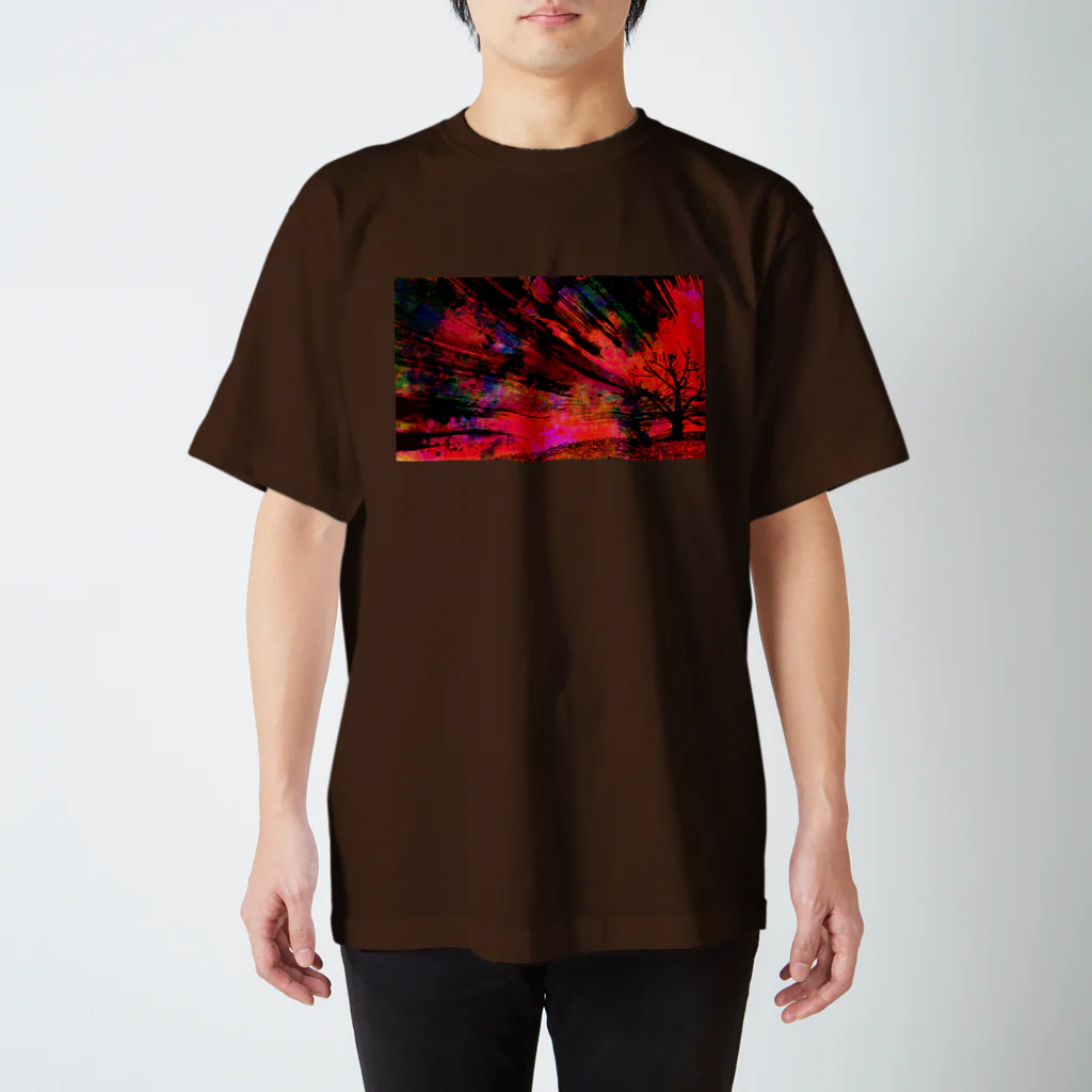 水草のサイケデリックな紅葉 スタンダードTシャツ