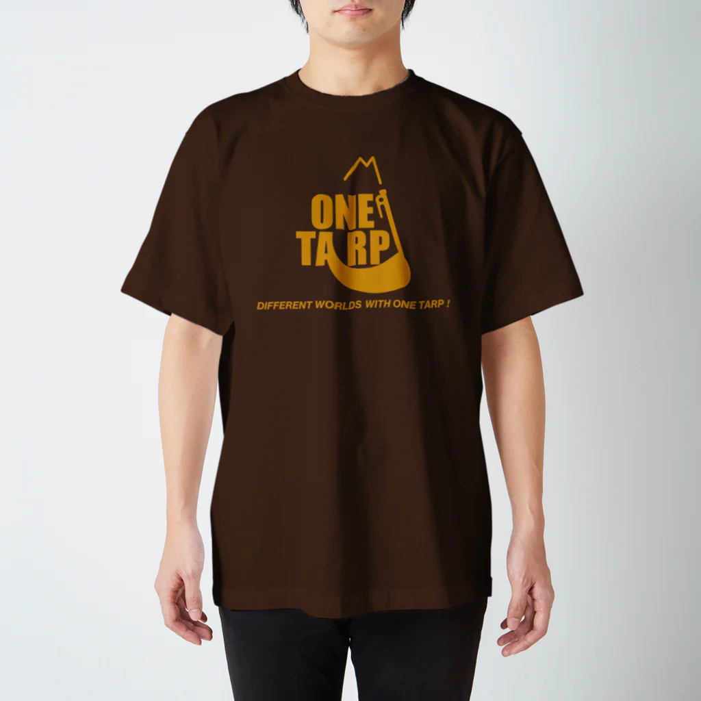 KIKUUUDESIGNのone tarp-orange Regular Fit T-Shirt