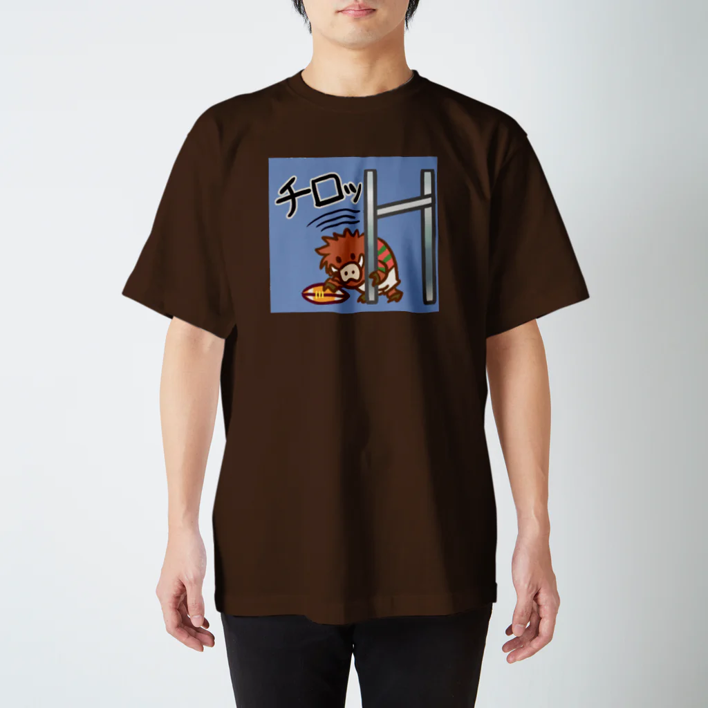 MedicalKUNのラグビーイノシシ スタンダードTシャツ