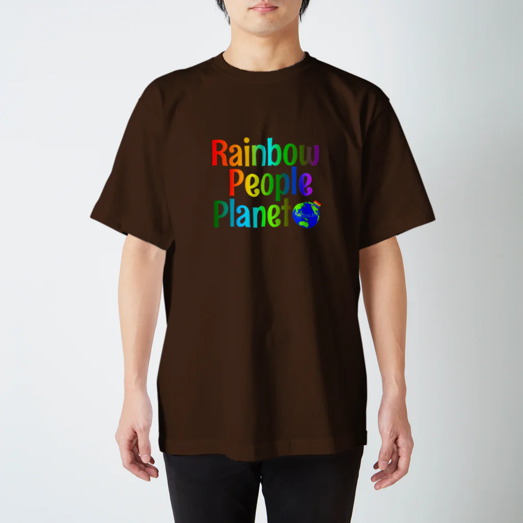 Colorful LeafのRainbow People Planet Regular Fit T-Shirt