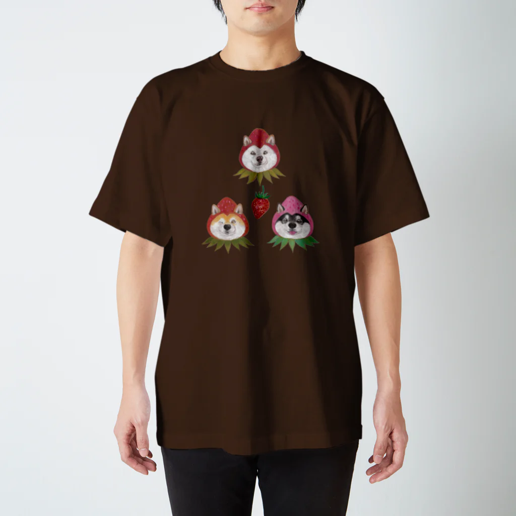 wankorosobaのいちごちゃんＴシャツ３ スタンダードTシャツ