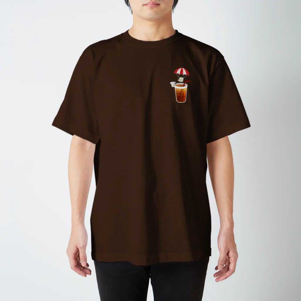 喫茶角砂糖のパラシュートとコーヒー Regular Fit T-Shirt