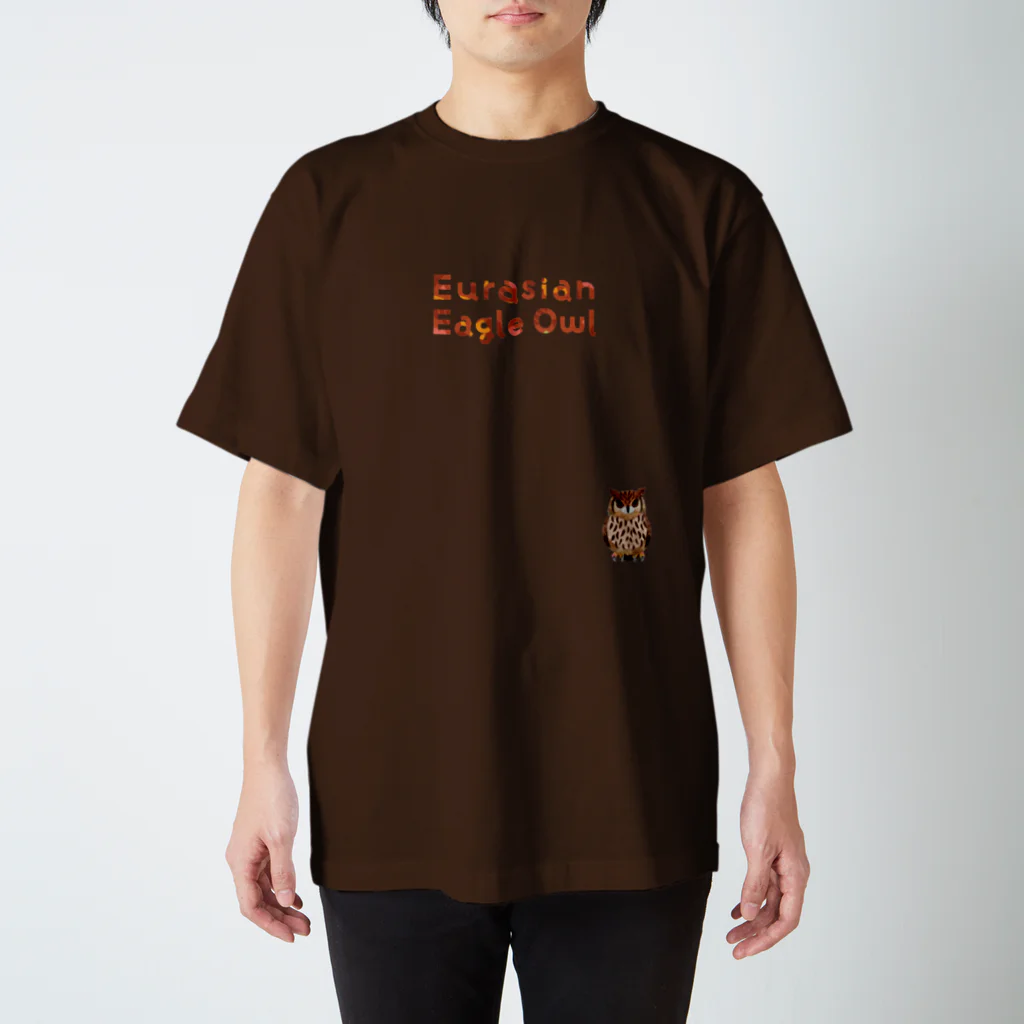 キクチミロのワシミミズク Regular Fit T-Shirt
