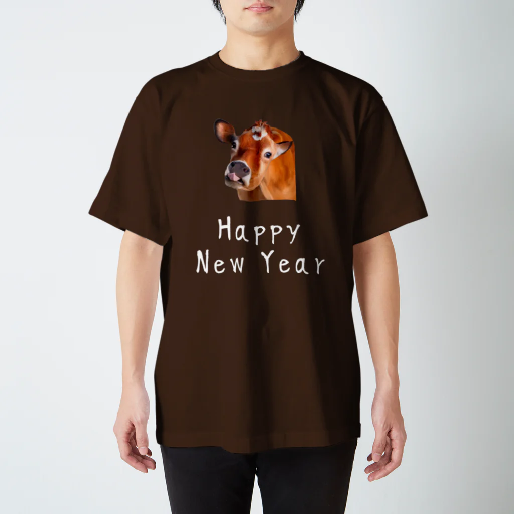 いきもの大好き！ほほえみフレンズの丑年 Happy New year！  スタンダードTシャツ