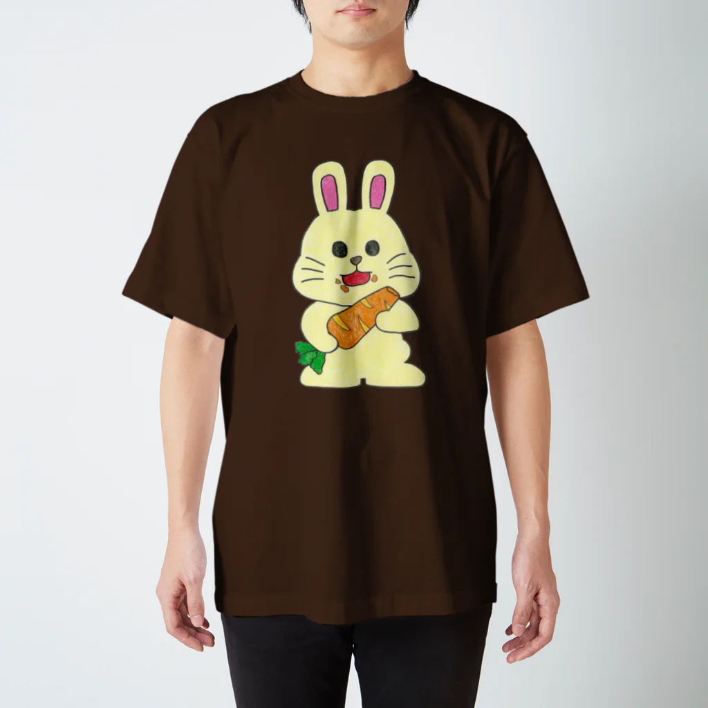 guiguihoriの食いしん坊ウサギ スタンダードTシャツ
