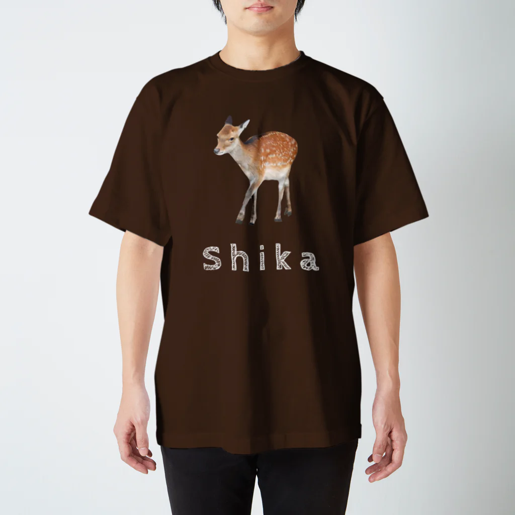 いきもの大好き！ほほえみフレンズのシカのおさんぽ Regular Fit T-Shirt