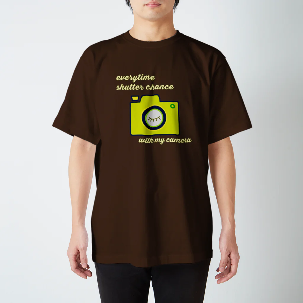 charlolのグリーン　shutter スタンダードTシャツ