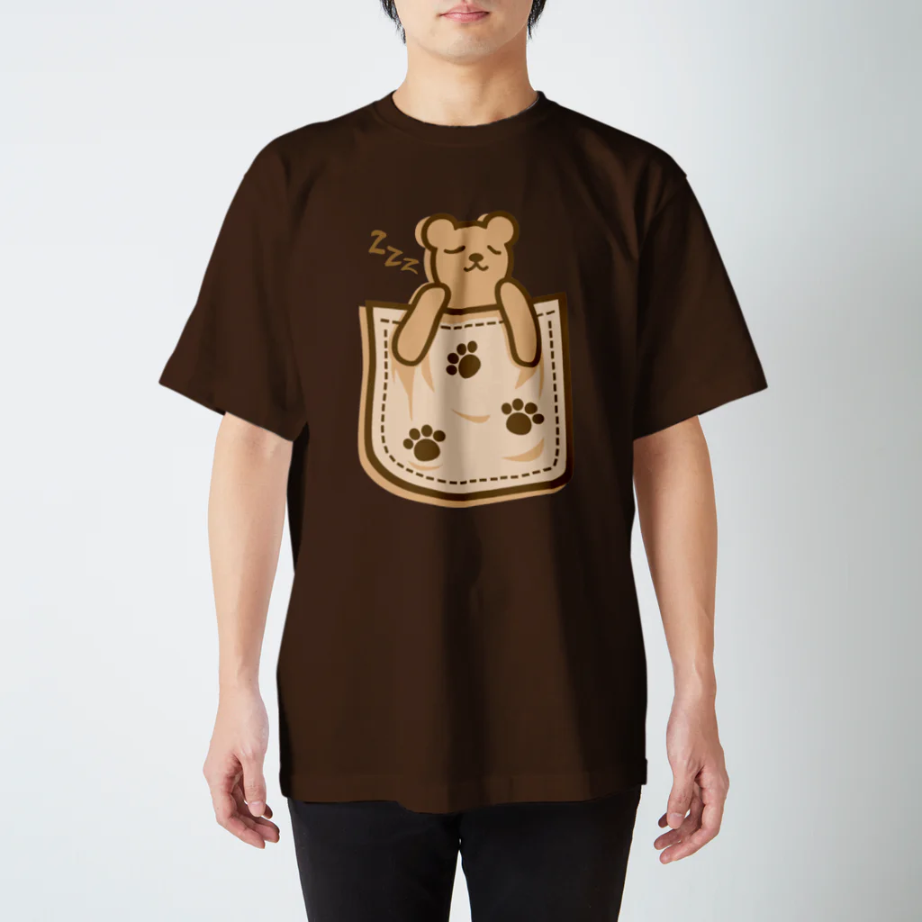 AURA_HYSTERICAのBear_in_the_Pocket Regular Fit T-Shirt