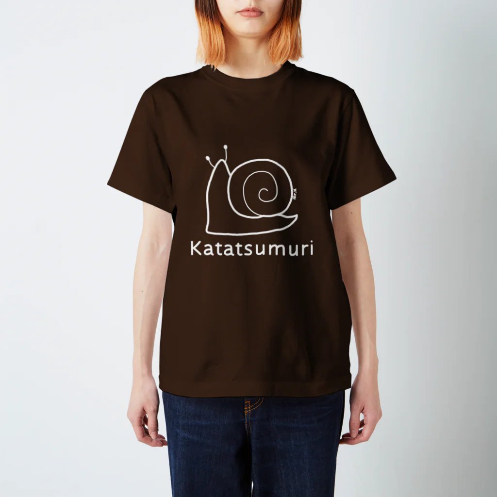 MrKShirtsのKatatsumuri (カタツムリ) 白デザイン Regular Fit T-Shirt