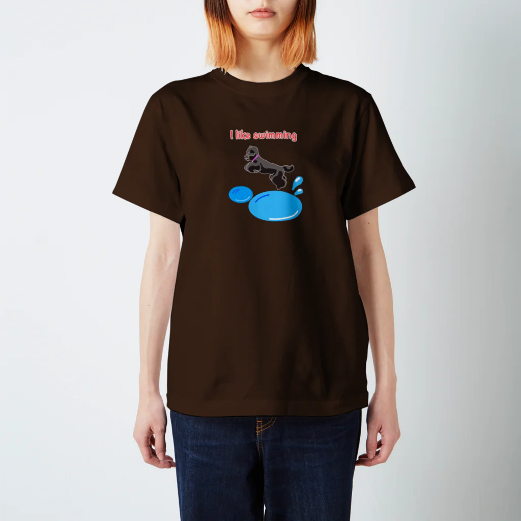 smile roccaのswimming girl スタンダードTシャツ