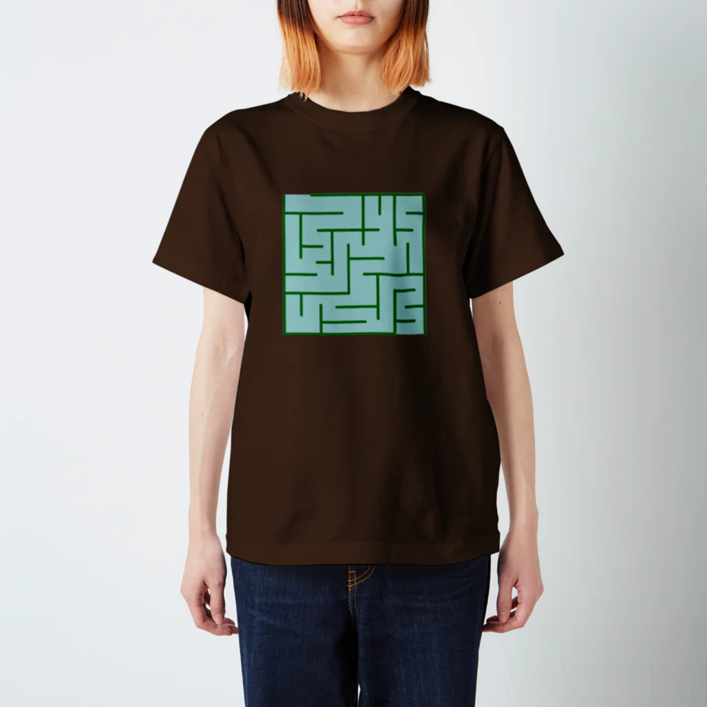 クエクエの迷路デザイン スタンダードTシャツ