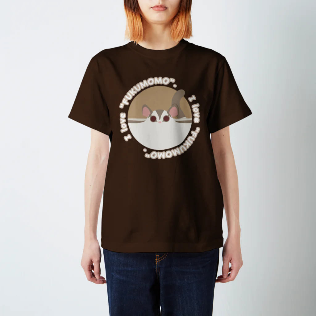 Coral Pea -フクロモモンガブリーダー-のフクモモ愛好会。(のぺっとクリミノ) スタンダードTシャツ