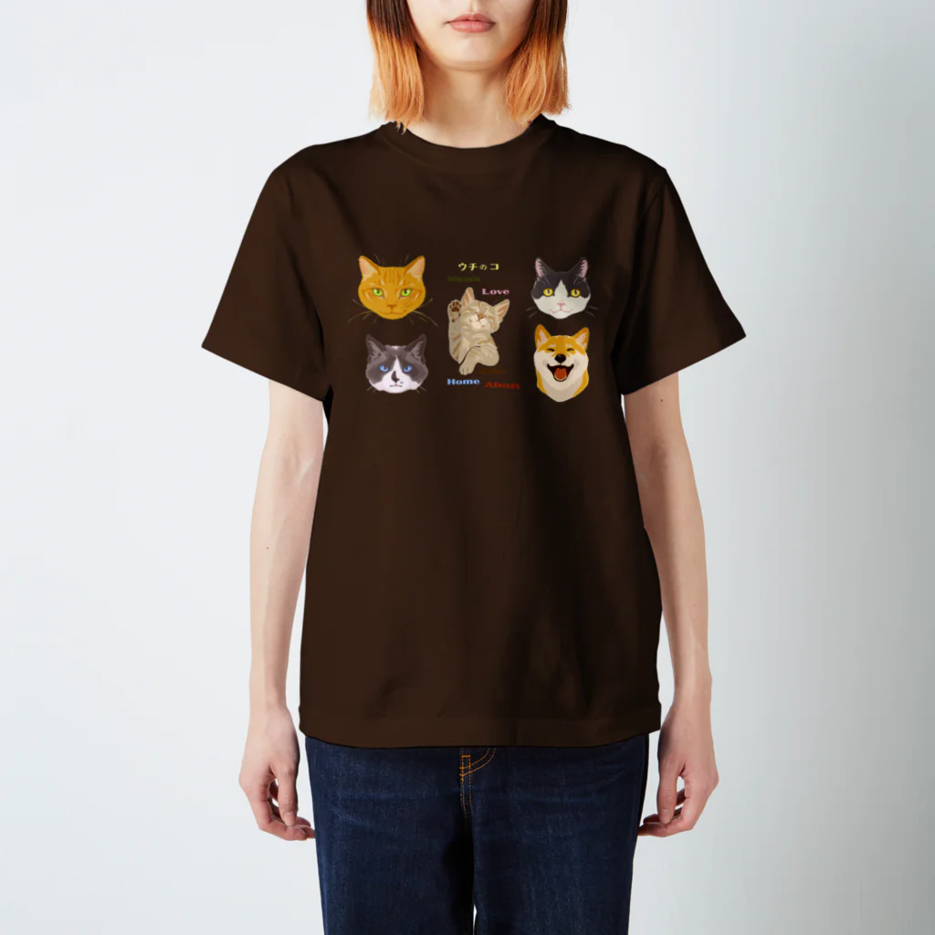 青猫堂の歴代うちのこ スタンダードTシャツ