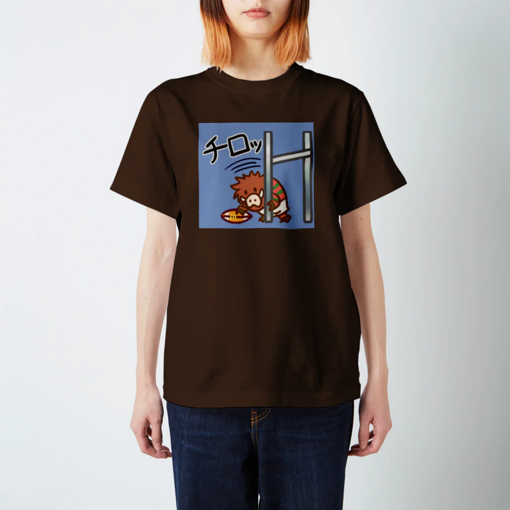 MedicalKUNのラグビーイノシシ スタンダードTシャツ