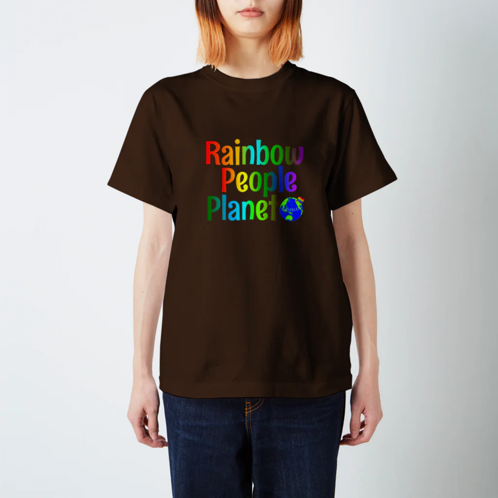 Colorful LeafのRainbow People Planet Regular Fit T-Shirt