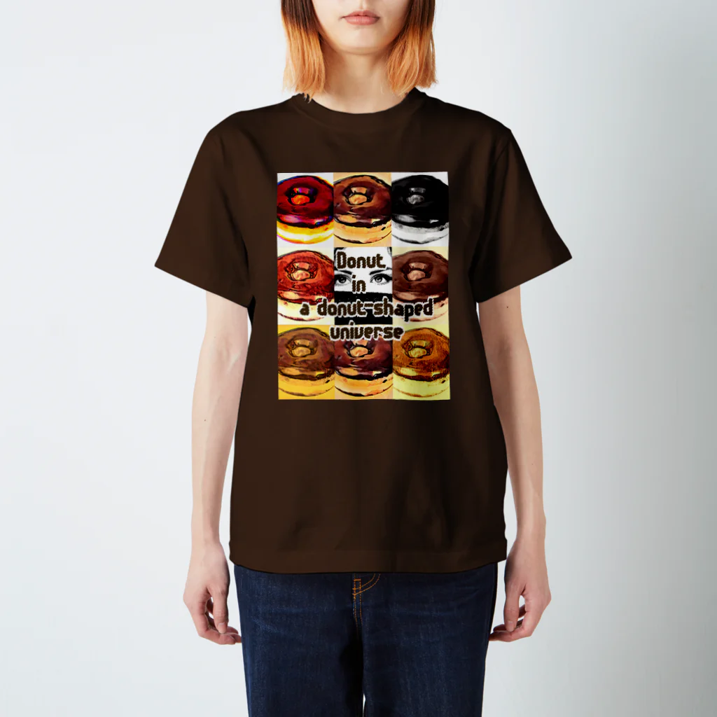 yooh’sbar☆のDonut in a donut-shaped universe スタンダードTシャツ