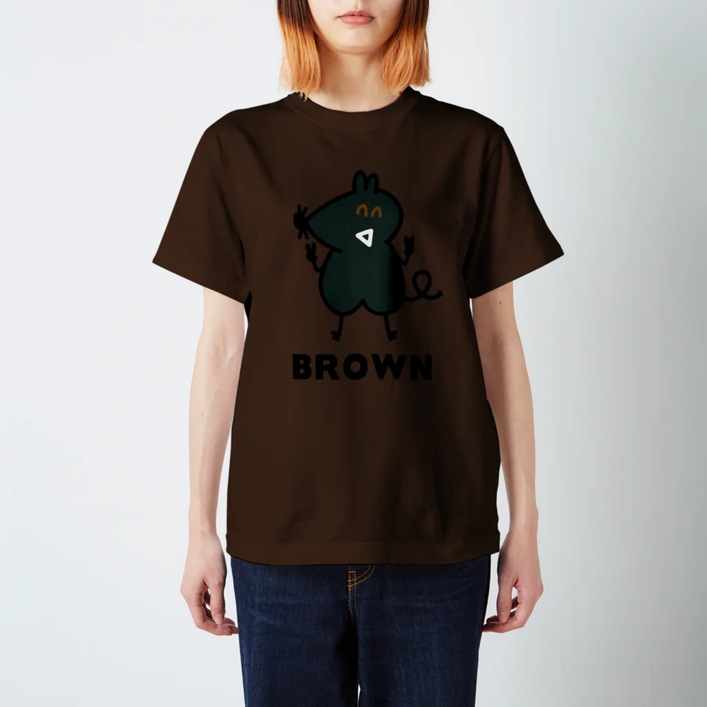 尾中たけしのね子とま太新シリーズ放送記念の（12）BROWN スタンダードTシャツ