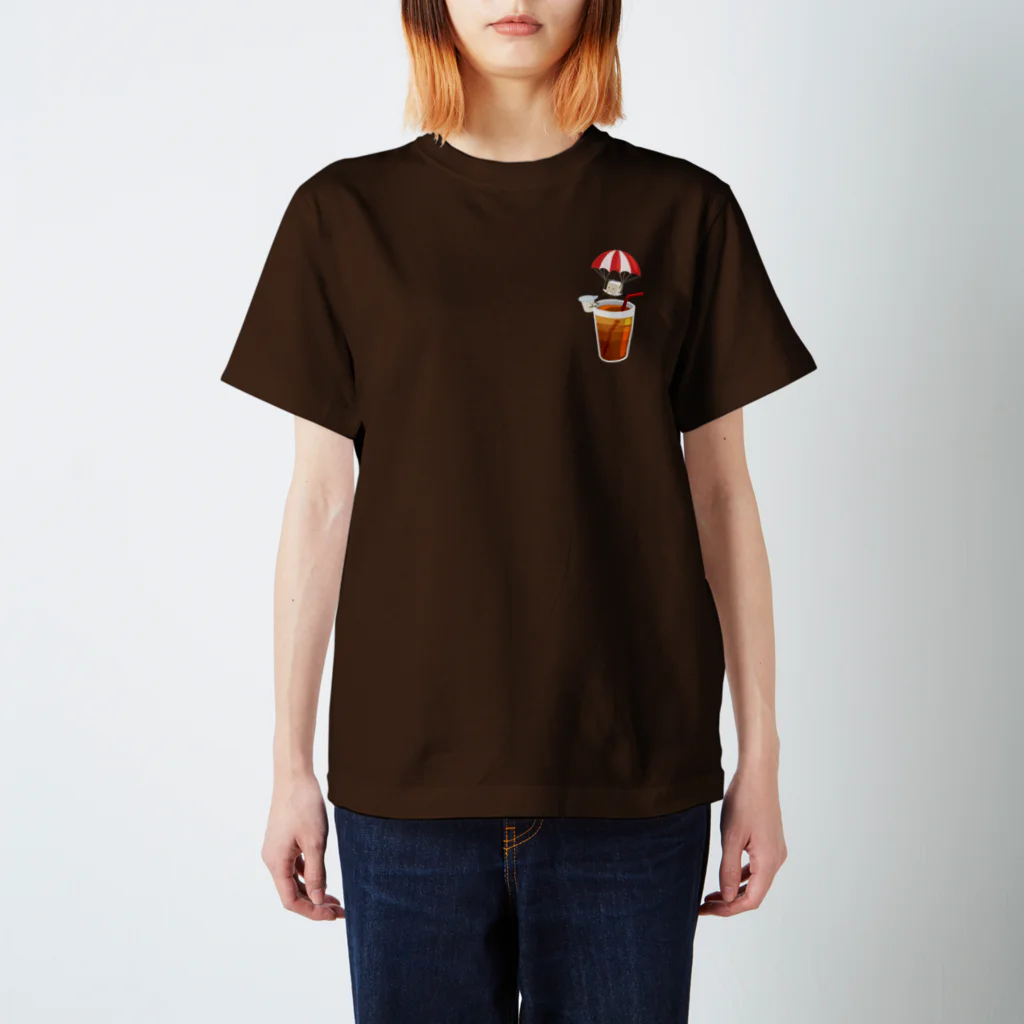 喫茶角砂糖のパラシュートとコーヒー Regular Fit T-Shirt