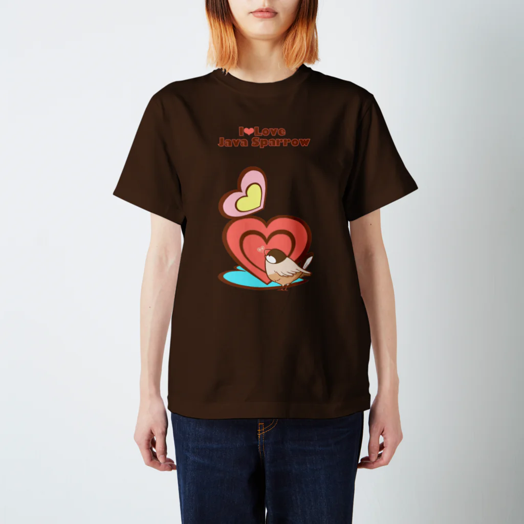 ゆ(　˙-˙　)ゆのI♡Loveシナモン文鳥 Regular Fit T-Shirt