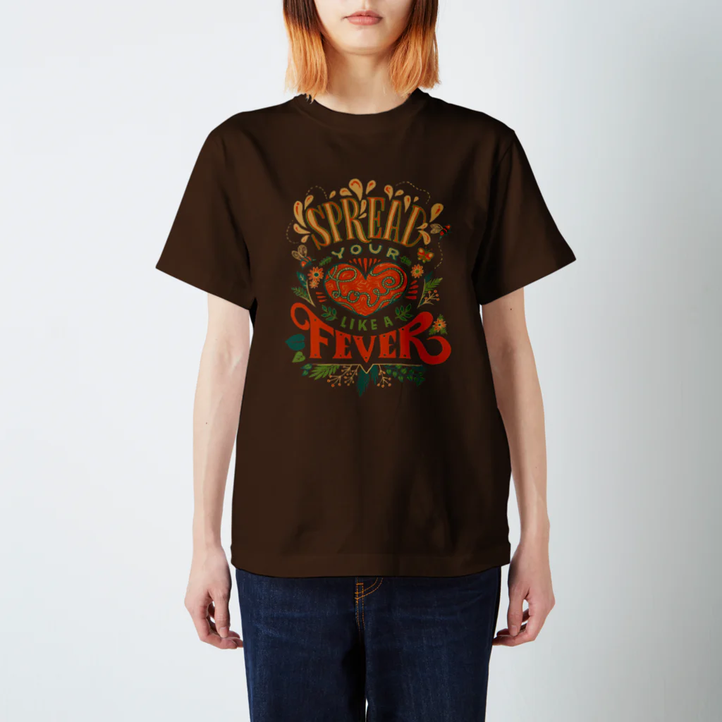 IZANAMI by Akane YabushitaのSpread Your Love Like a Fever Regular Fit T-Shirt