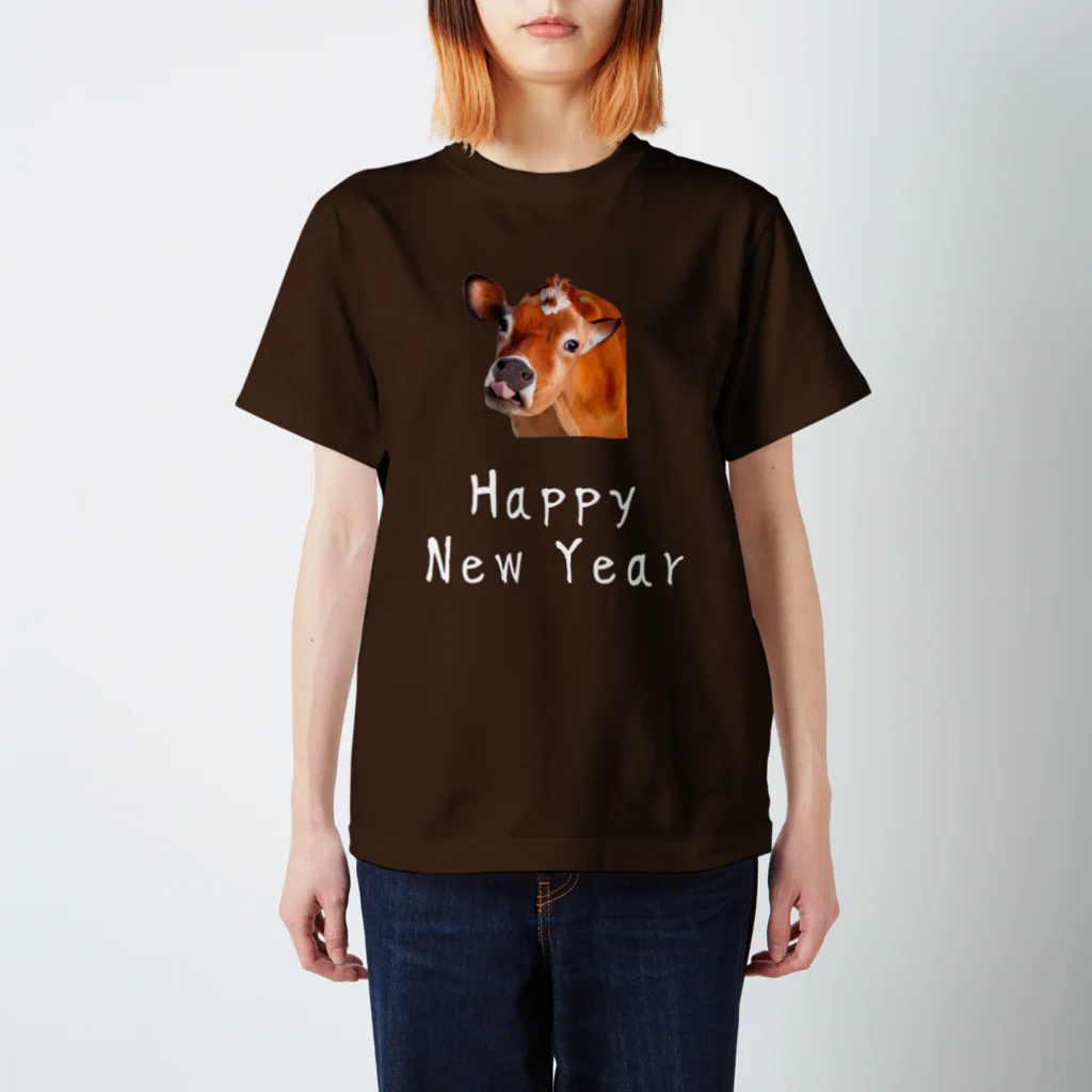 いきもの大好き！ほほえみフレンズの丑年 Happy New year！  Regular Fit T-Shirt