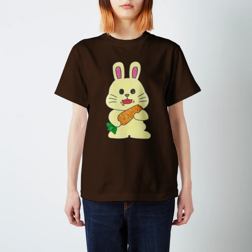 guiguihoriの食いしん坊ウサギ スタンダードTシャツ