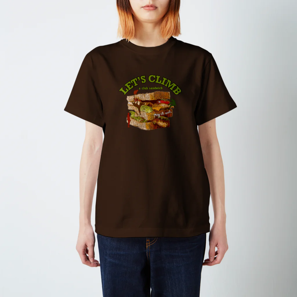 HIGEQLOのClimbing c-sandwich スタンダードTシャツ