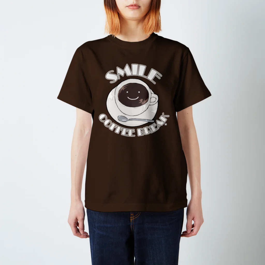 路地裏萬亭のお店のSMILE (COFFEE BREAK) Regular Fit T-Shirt