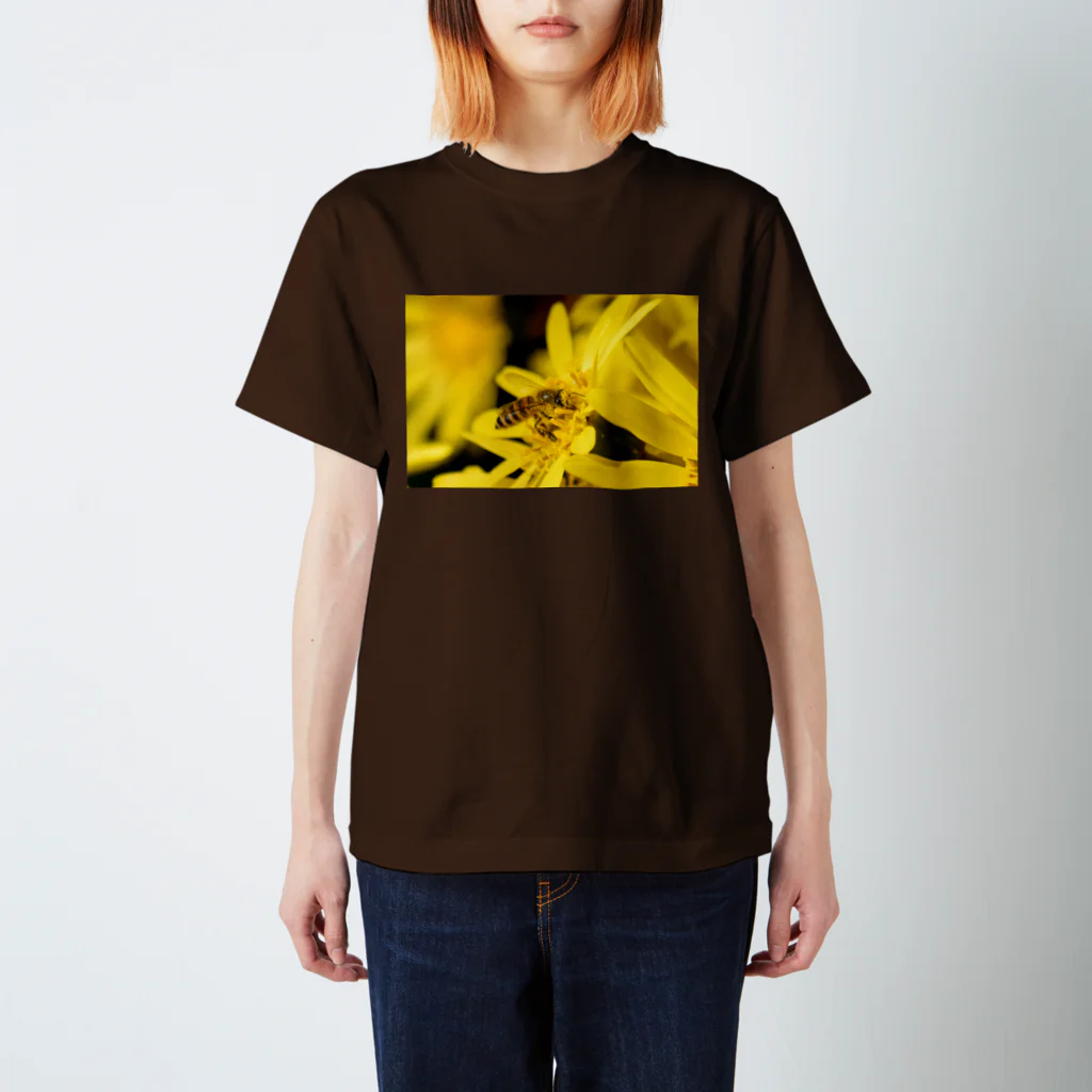 garyuの花と蜂 Regular Fit T-Shirt