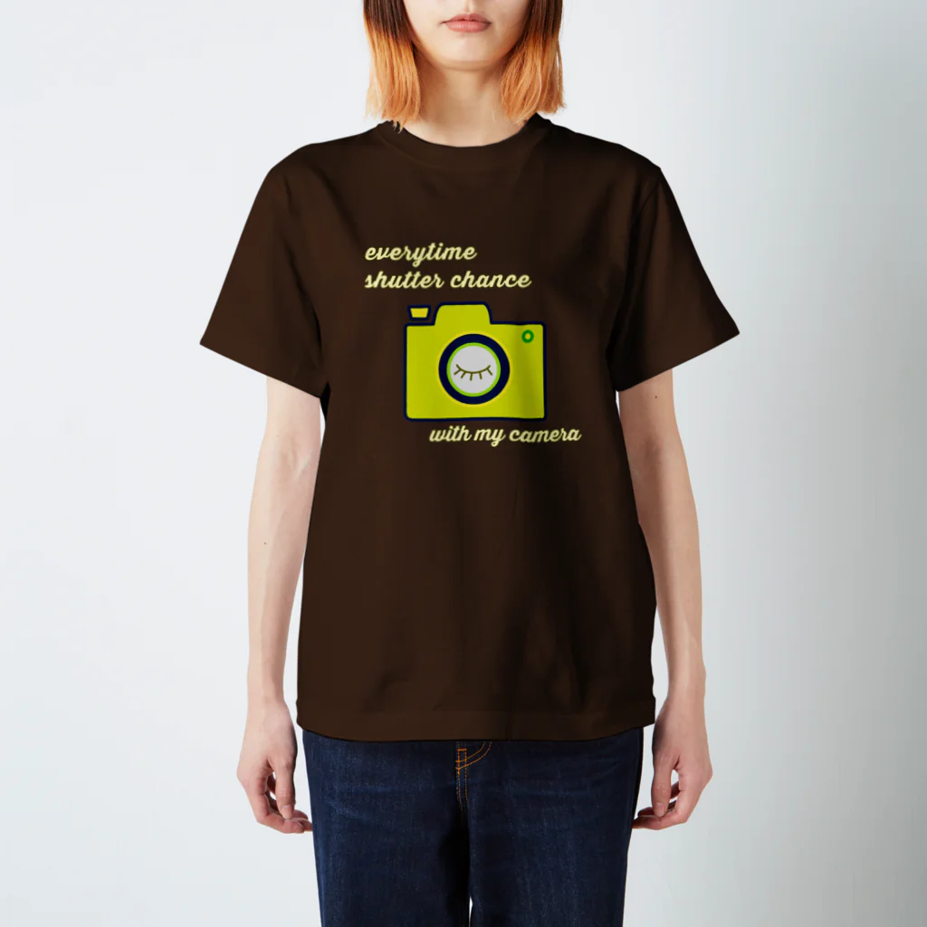 charlolのグリーン　shutter スタンダードTシャツ