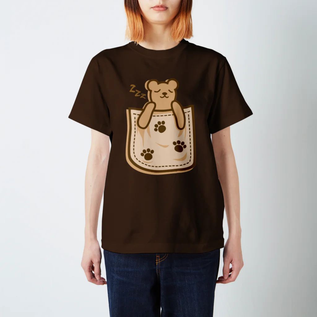 AURA_HYSTERICAのBear_in_the_Pocket Regular Fit T-Shirt