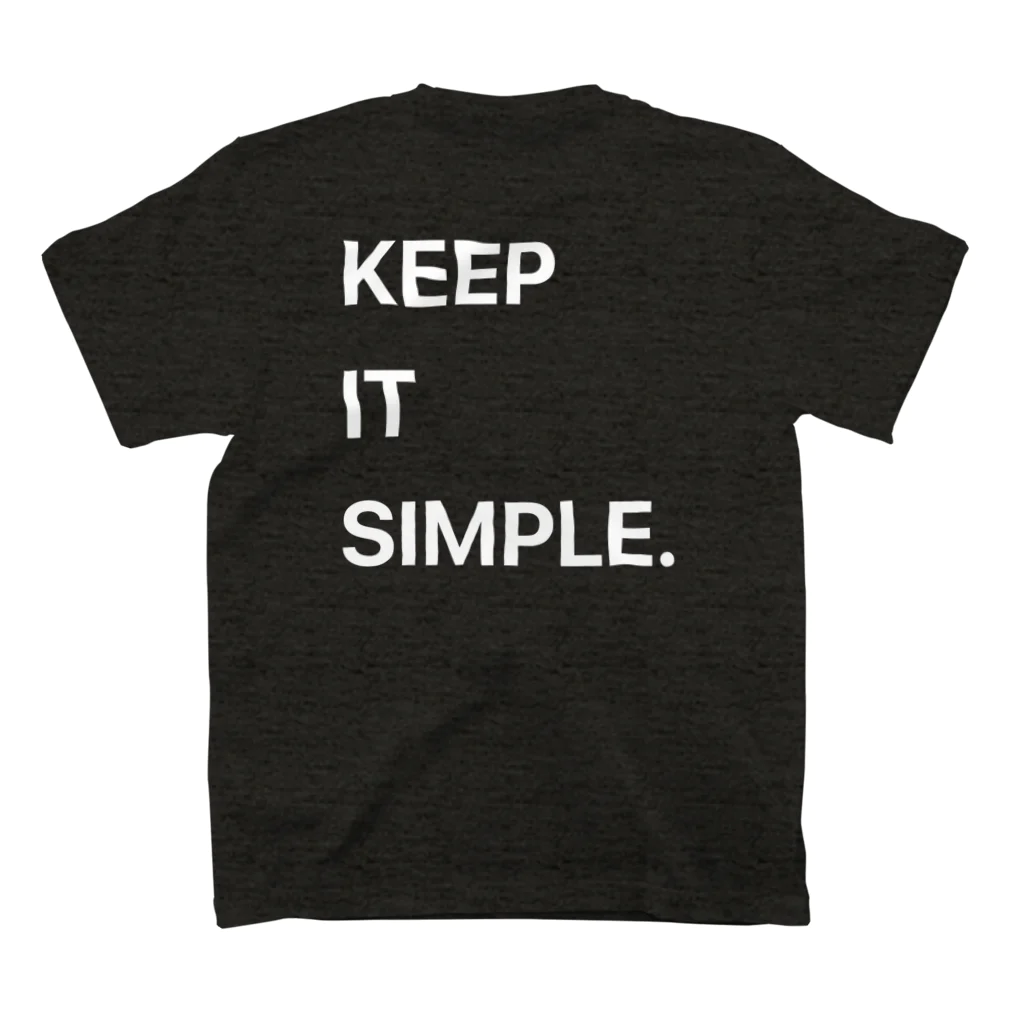 two_moonのkeep it simple 4 スタンダードTシャツの裏面