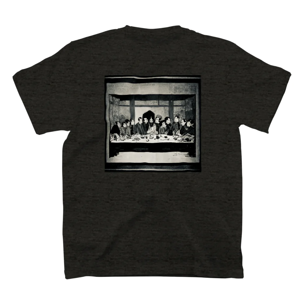 GOKURAKU FINE ARTS Official Online StoreのThe Last Supper TEE (black) スタンダードTシャツの裏面