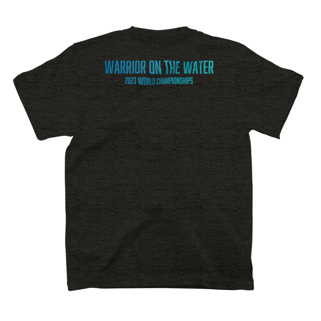 SleekWater | 国内最大級のケーブルパーク建設プロジェクトのWarrior on the water Regular Fit T-Shirtの裏面