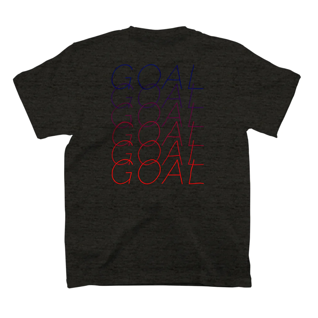 ピーチャン's SHOPのGOALGOALGOAL スタンダードTシャツの裏面