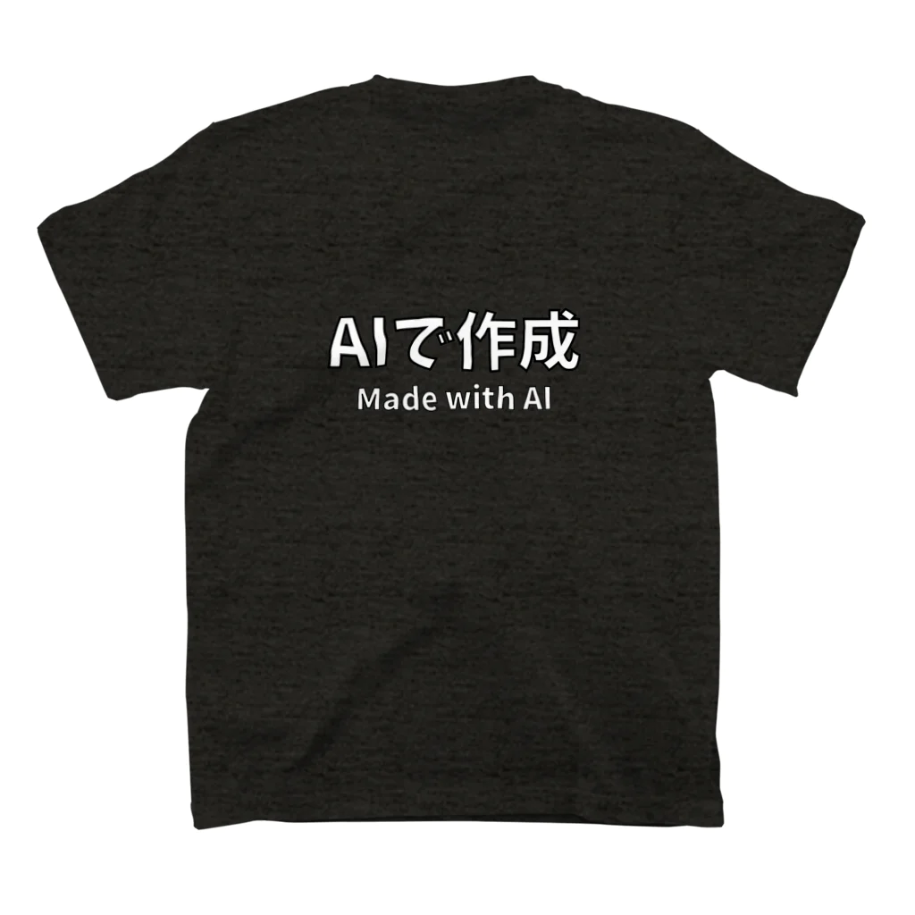 ドローン赤堀のAIで作成 ( Made with AI ) スタンダードTシャツの裏面