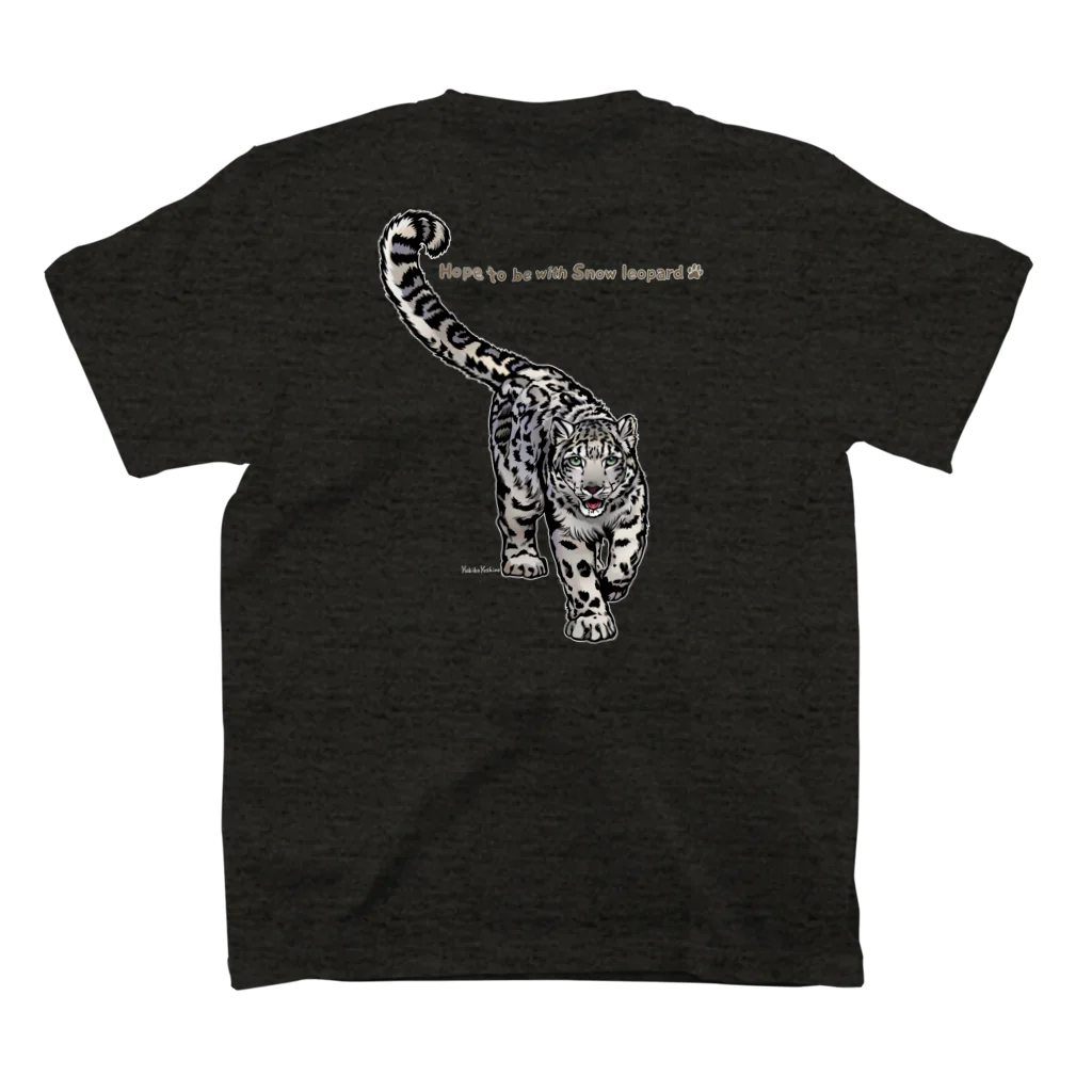 MUSEUM LAB SHOP MITの背中にユキヒョウTシャツ！part2  Snow leopard スタンダードTシャツの裏面